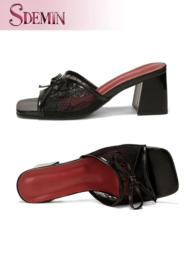 Mesh High Heel Sandals